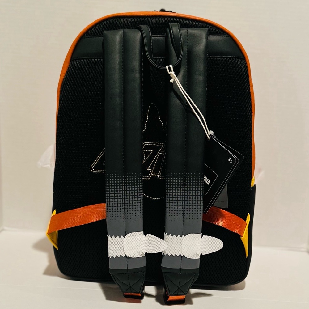 Loungefly NWT Godzilla Full Size Cosplay City in Flames Backpack - Picture 3 of 5